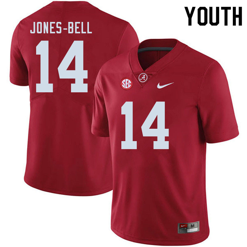 Youth #14 Thaiu Jones-Bell Alabama Crimson Tide College Football Jerseys Sale-Crimson